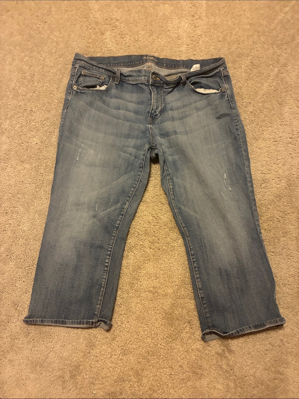 The Flirt Classic Blue Women's Jeans Crop Pants
